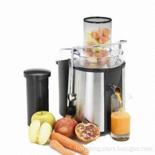Power Juicer with Stainless Steel Housing and 2-speed Rotary Dial Switch, 850W